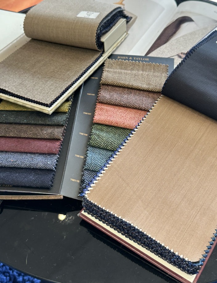 fabric samples from The Transition Tailor 